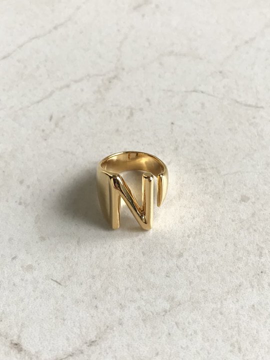Кольцо буква N